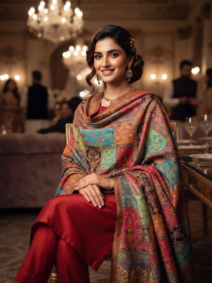 Kaani dupatta: Silk