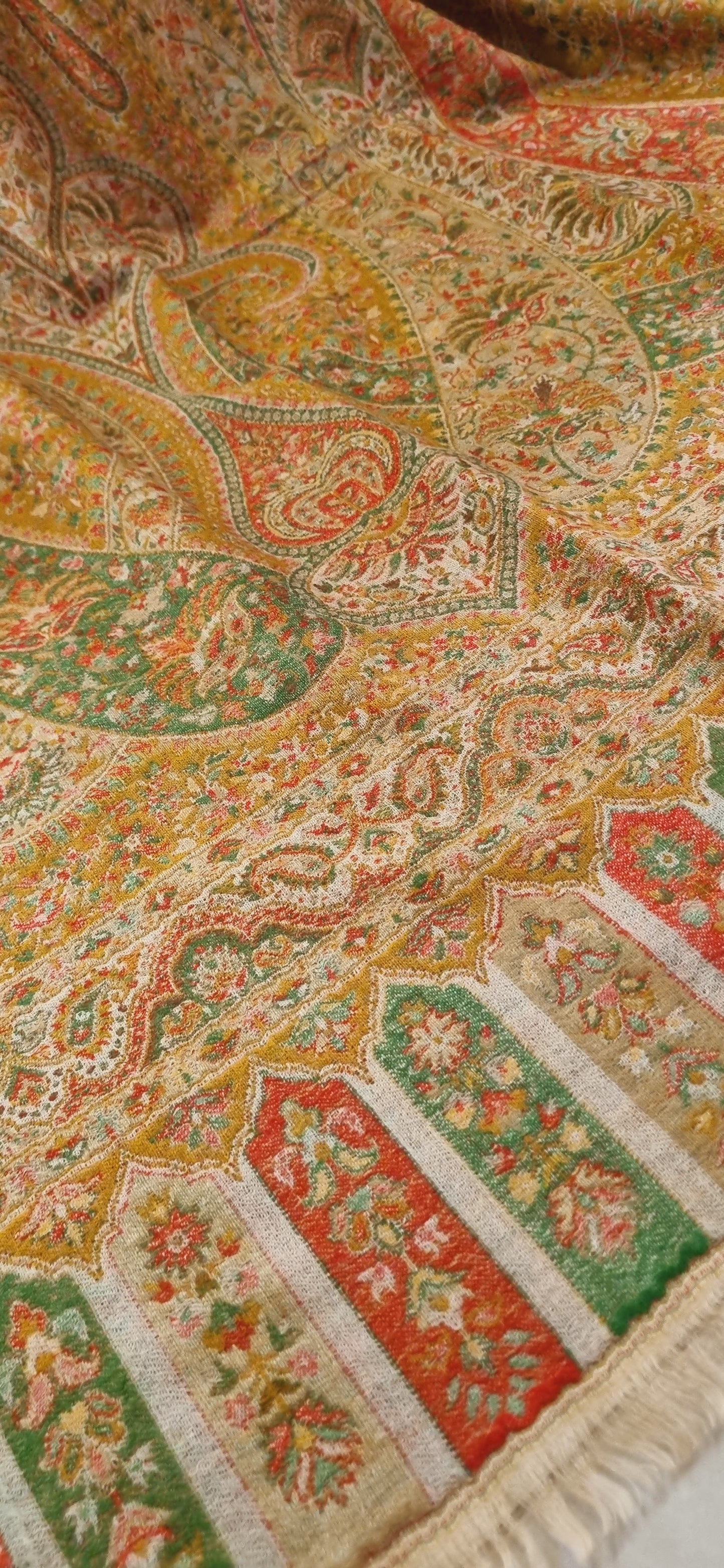 Reversible persian kaani shawl