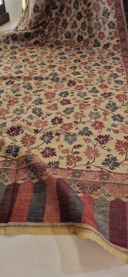 Woollen pashmina kaani shawl