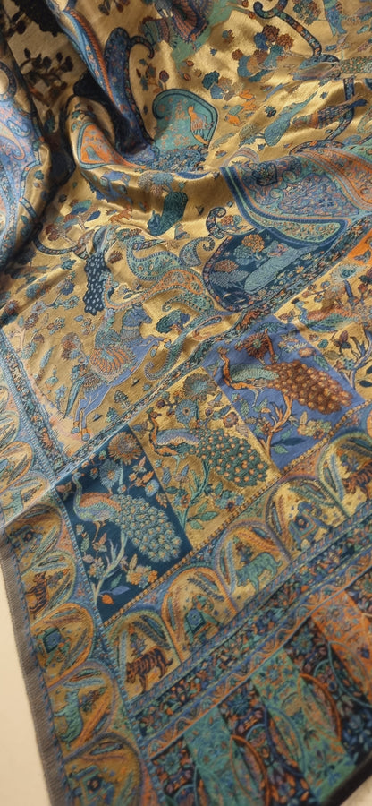 Laila's moonlight silky kaani shawl