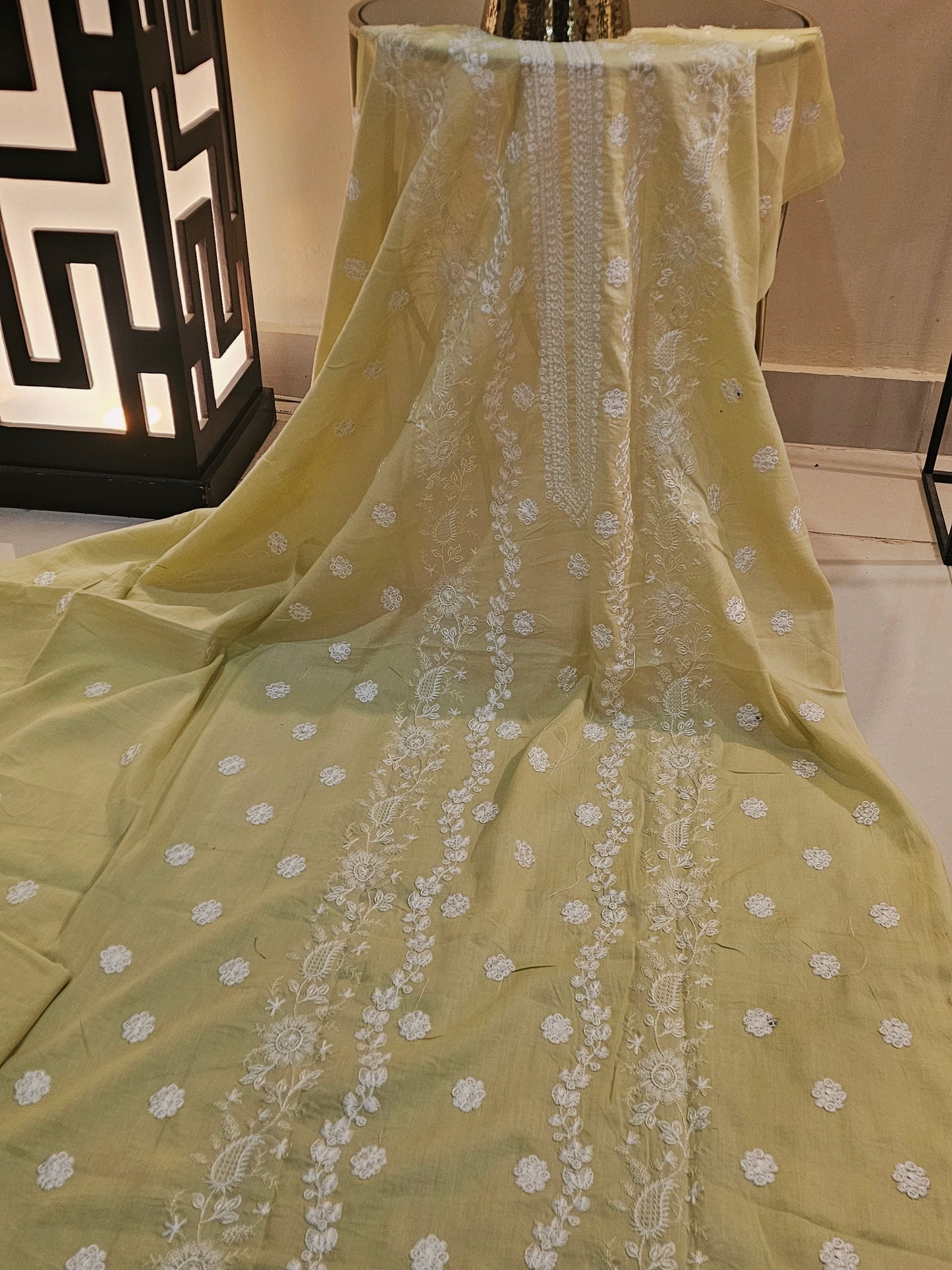 Lawn embroidered two piece