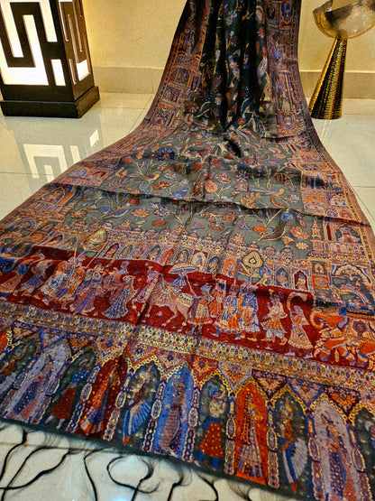 Silk kaani minishawl