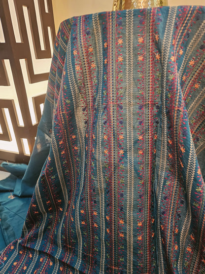 Lawn embroidered two piece