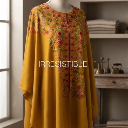 Embroidered cape: Pashmina