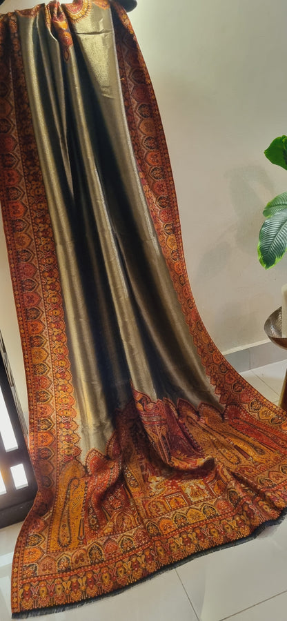 Moonlight gandhara kaani reversible shawl