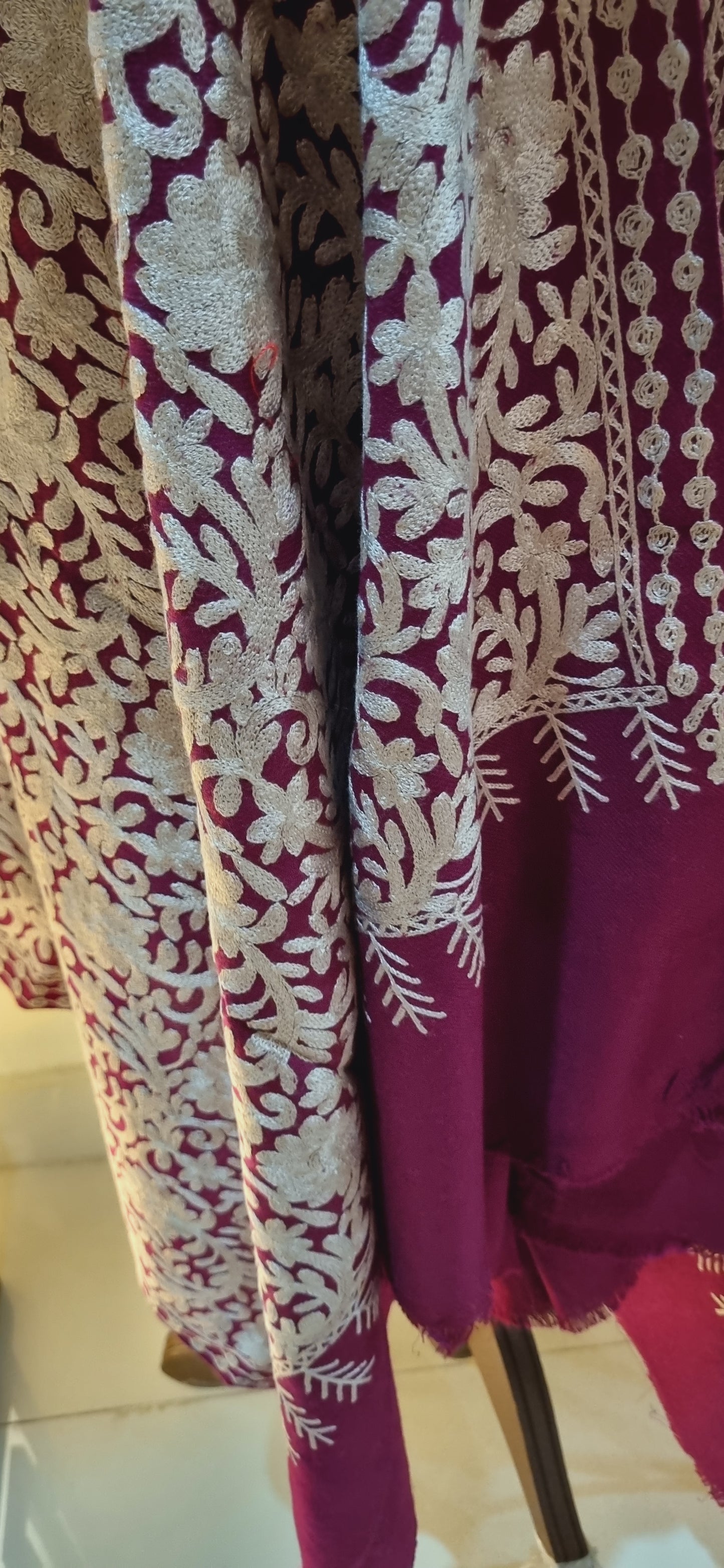 Embroidered Minishawl