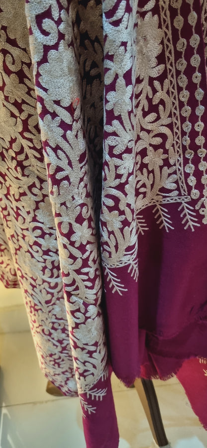 Embroidered Minishawl