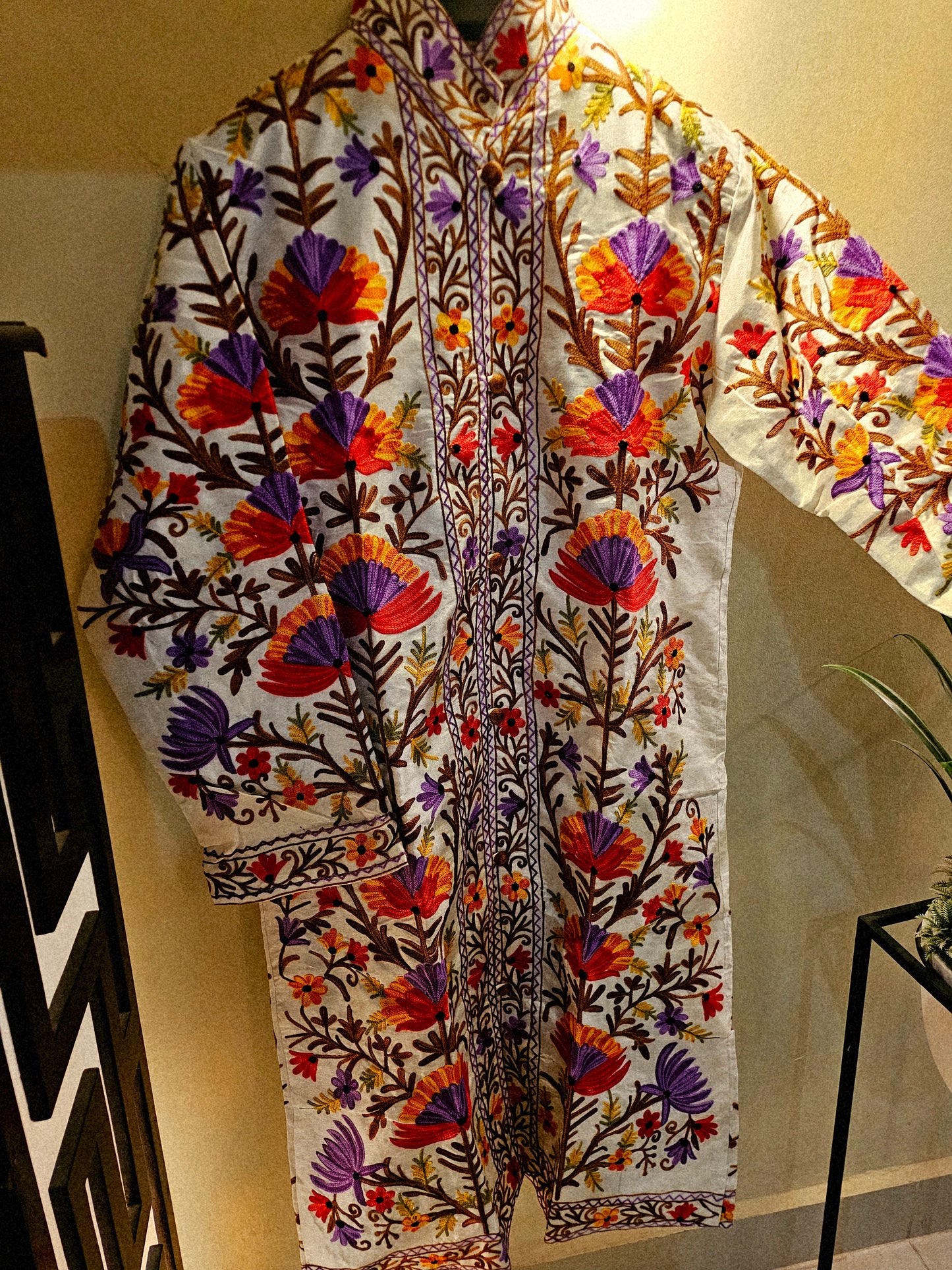 Silk Embroidered coat