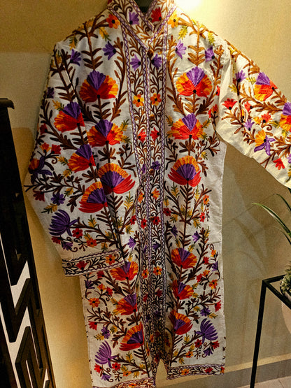 Silk Embroidered coat