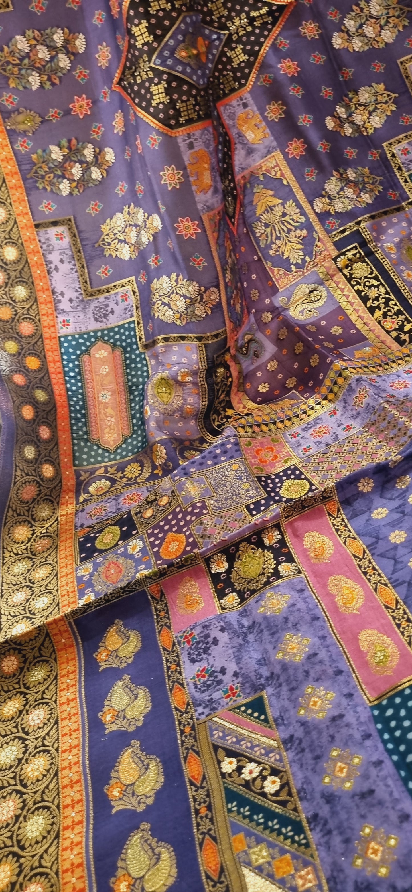 Meenakari patola silk dupatta