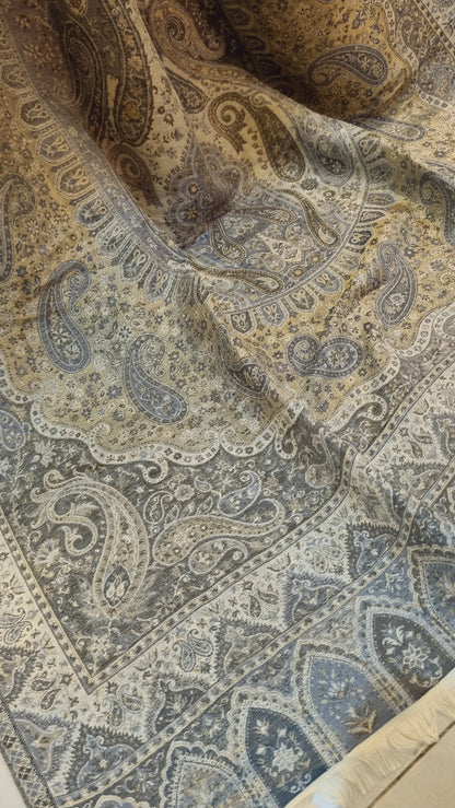 Double sided pashmina moonlight kaani shawl