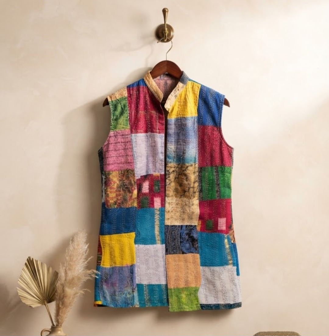 Kantha jacket: cotton