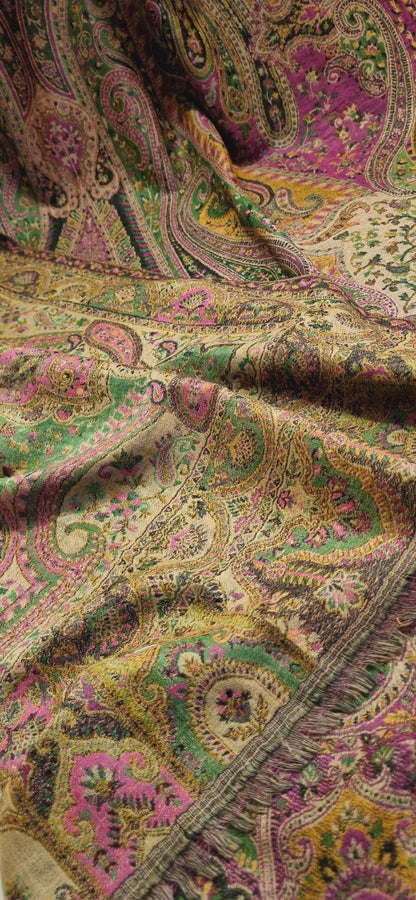Reversible Persian kaani Pashmina shawl