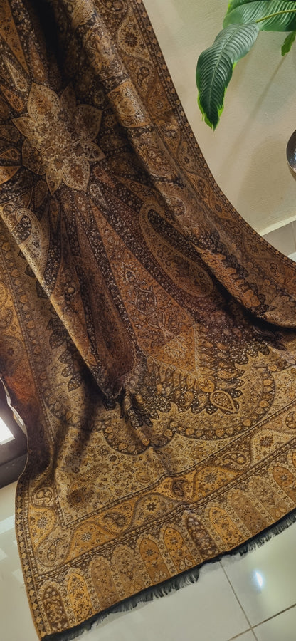 Reversible Moonlight gandhara kaani pashmina