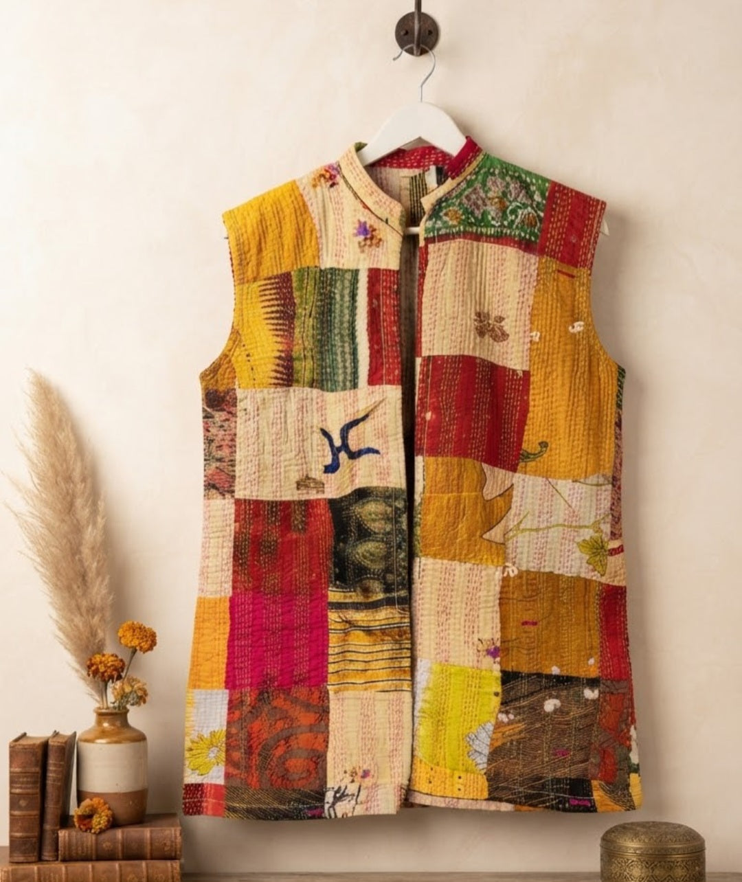 Kantha jacket: cotton