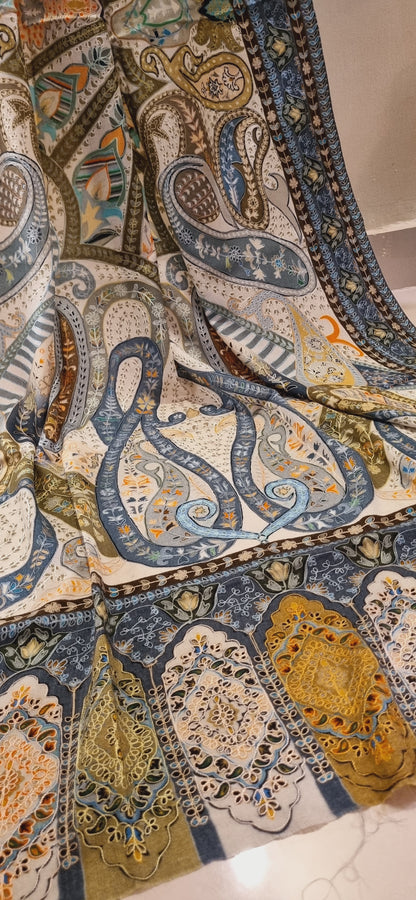 Reelkar embroidered pashmina