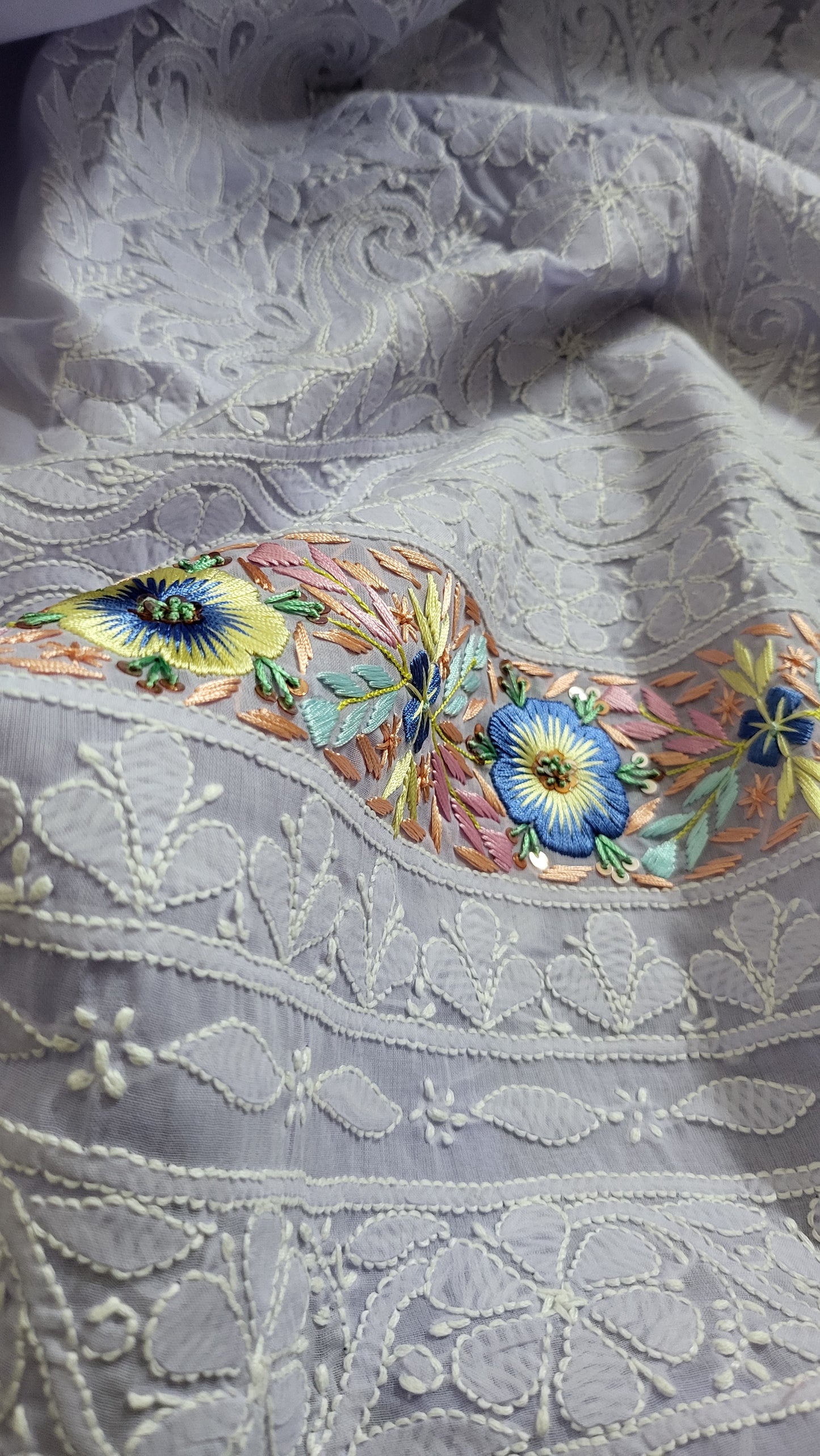 Chikankari shirt : parsi gara