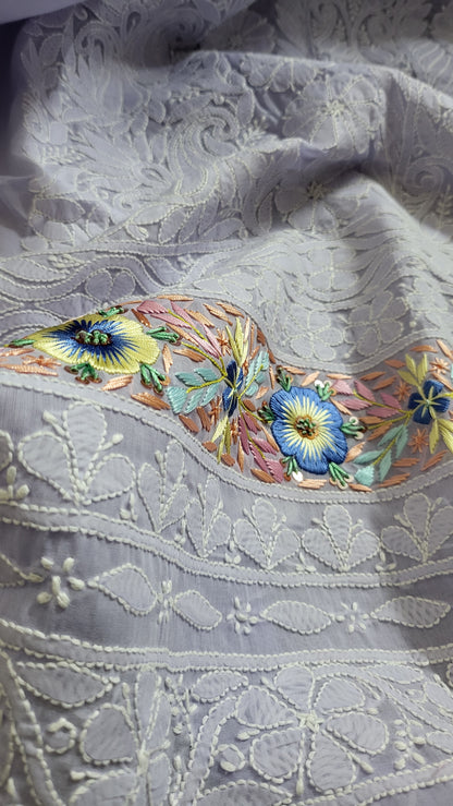 Chikankari shirt : parsi gara