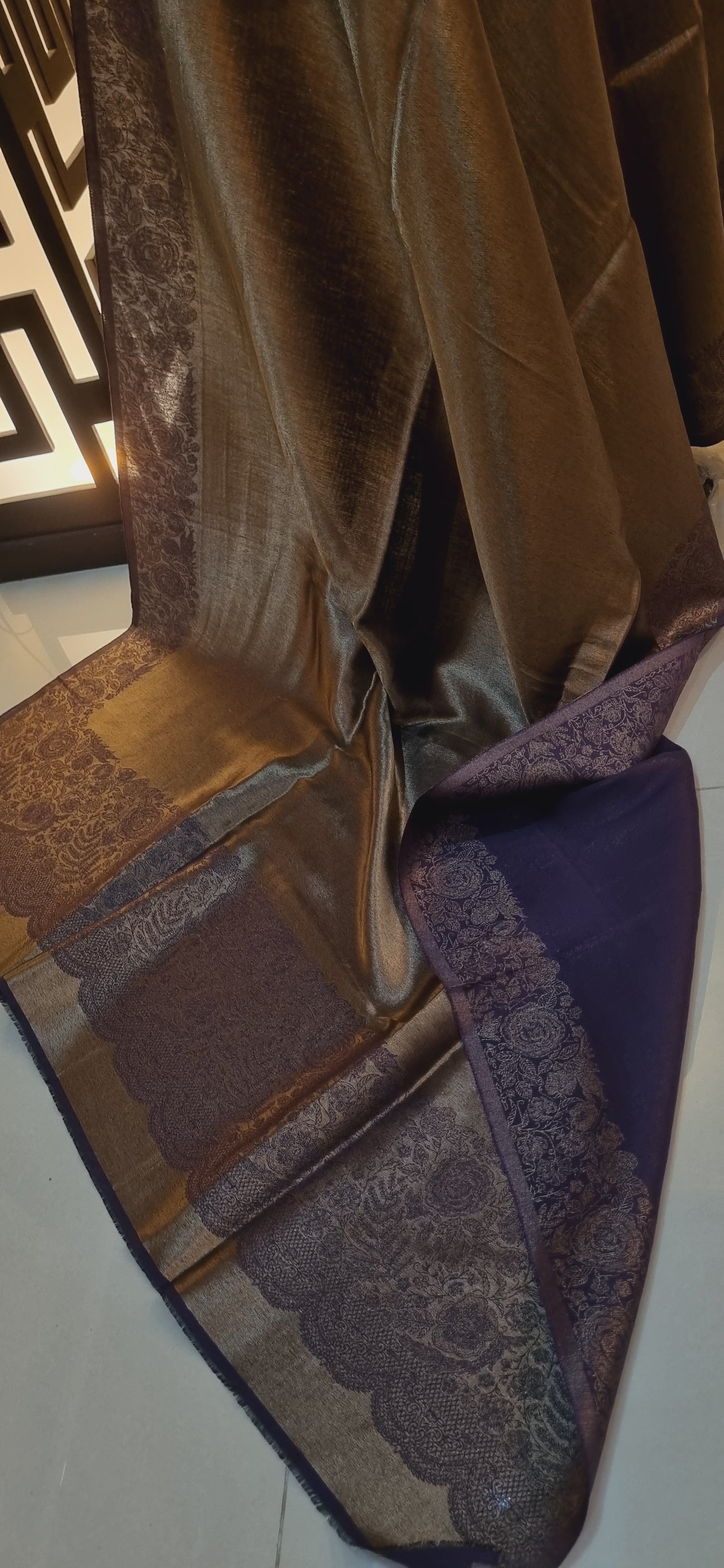 Moonlight reversible shawl