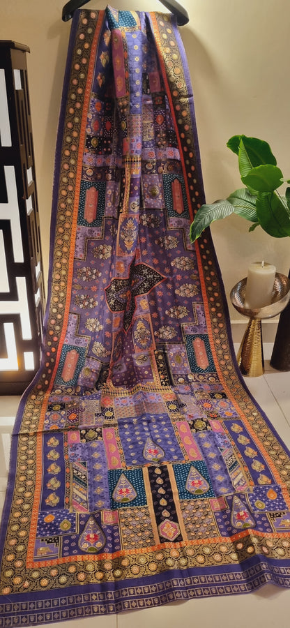 Meenakari patola silk dupatta