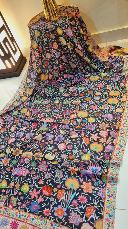 Floral Reelkar shawl