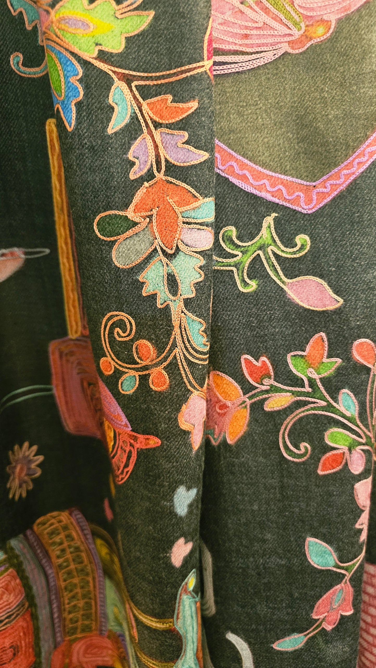 Reelkar embroidered:Pashmina