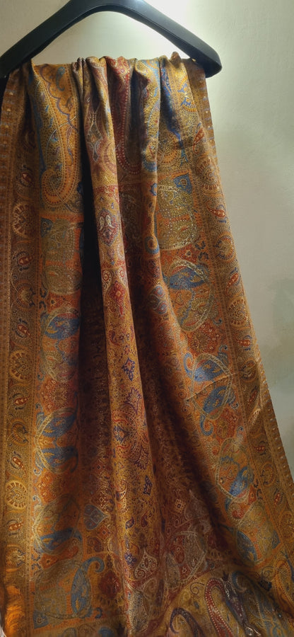 Pashmina kaani with zaree weave