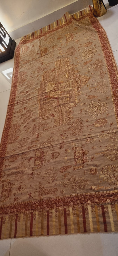 Tajmehal kaani with zaree weave