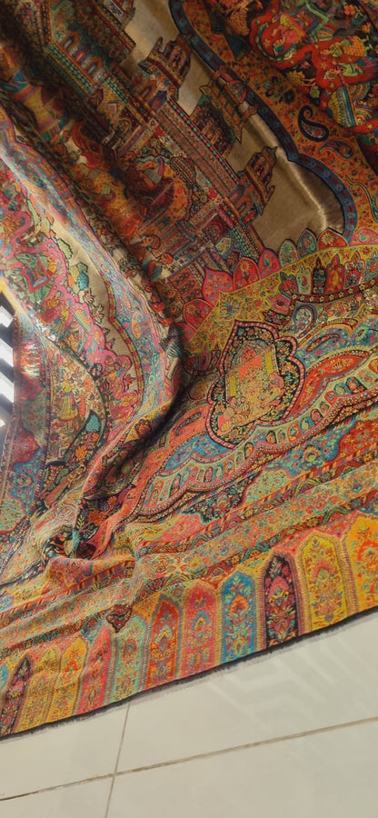 Moonlight kaani darbari pashmina