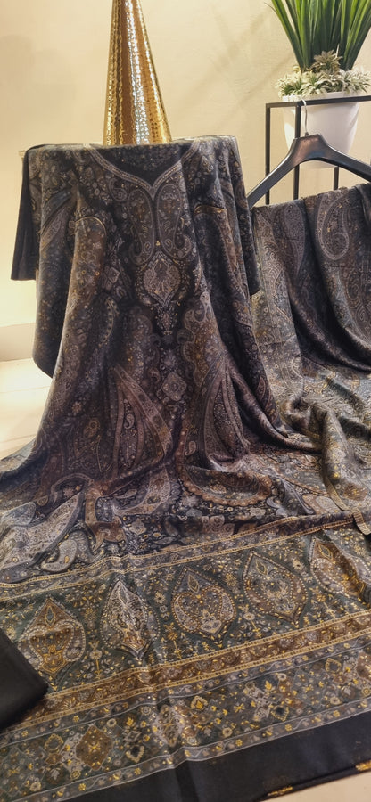 Silk kaani suit