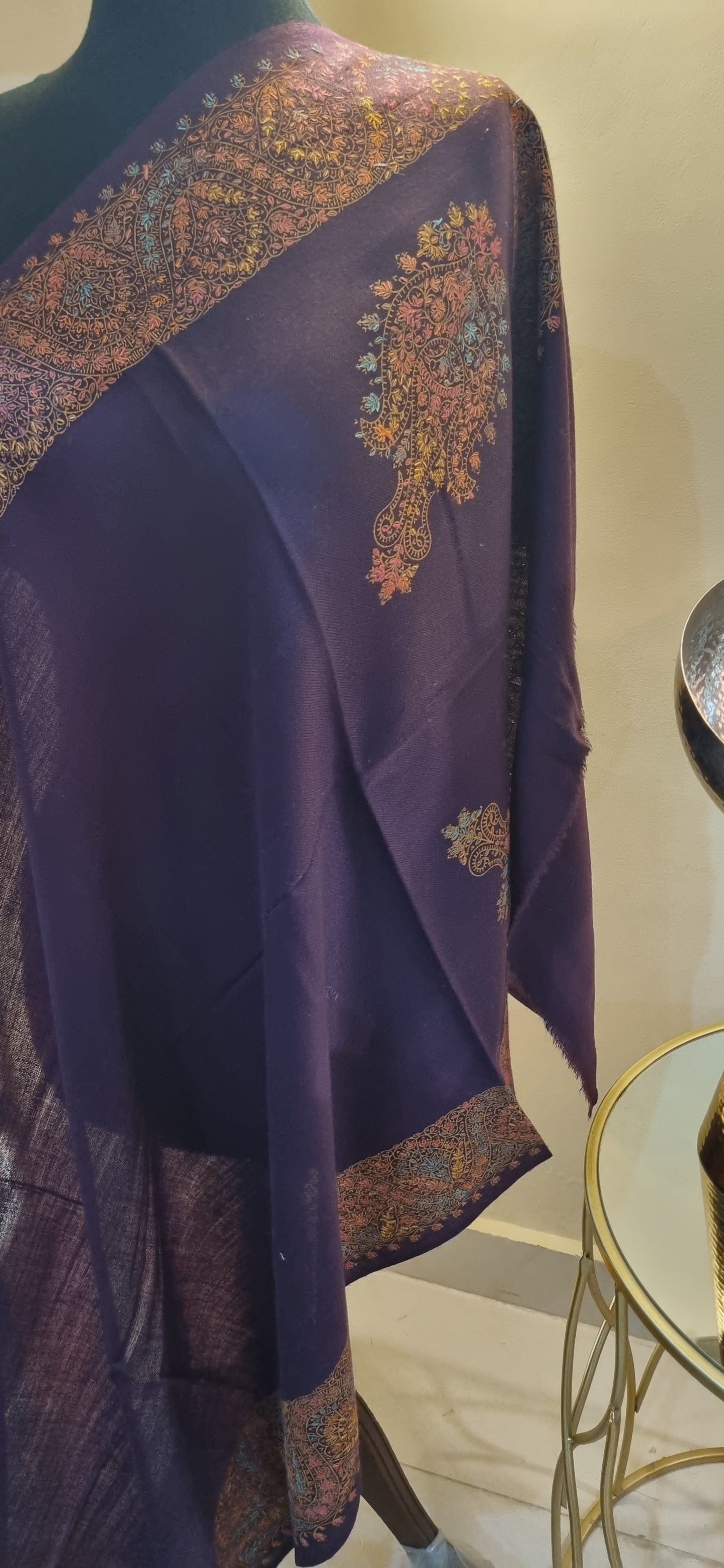 Hand embroidered Mini shawl