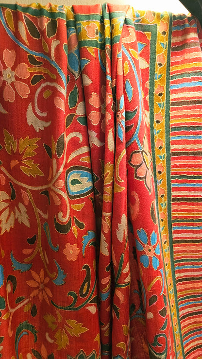 Kalamkar embroidered: Pashmina