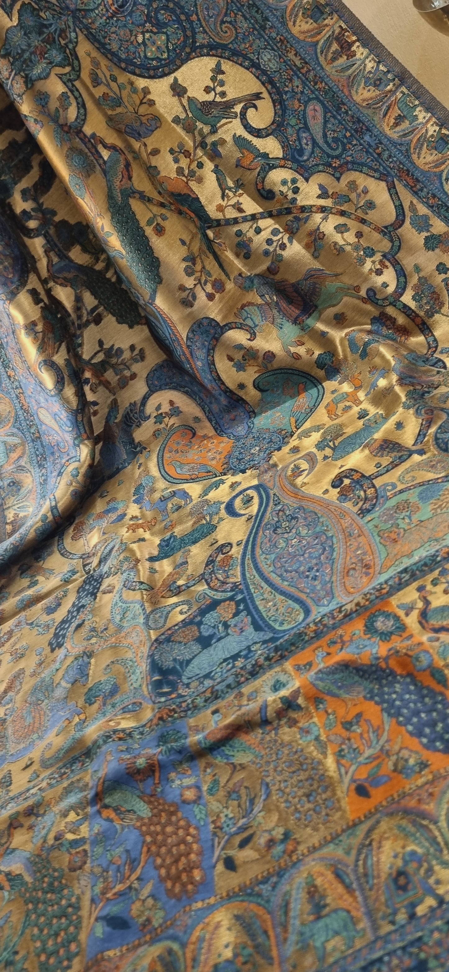 Laila's moonlight silky kaani shawl