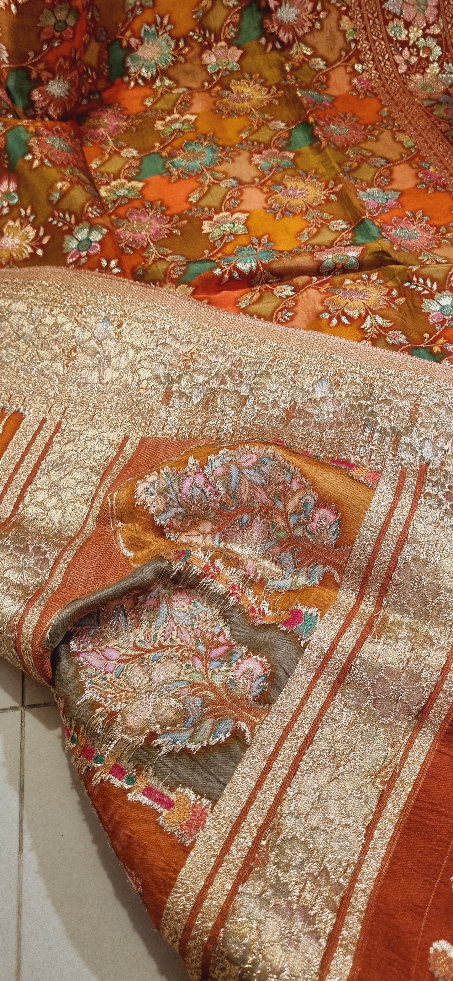 Meenakari patola silk dupata