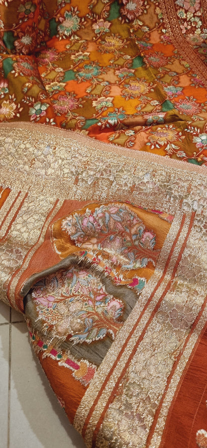 Meenakari patola silk dupata