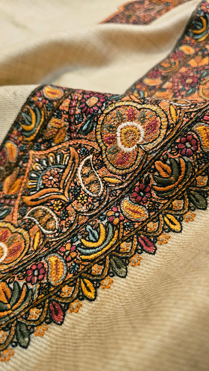 Papermachi embroidered: Pashmina