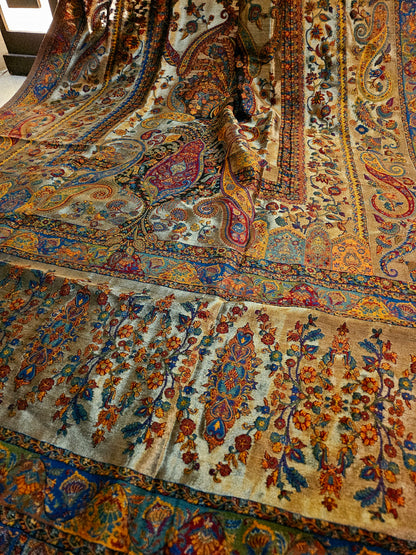 Silky moonlight kaani shawl/dupata