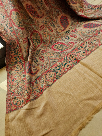 Reversible toosh kaani shawl