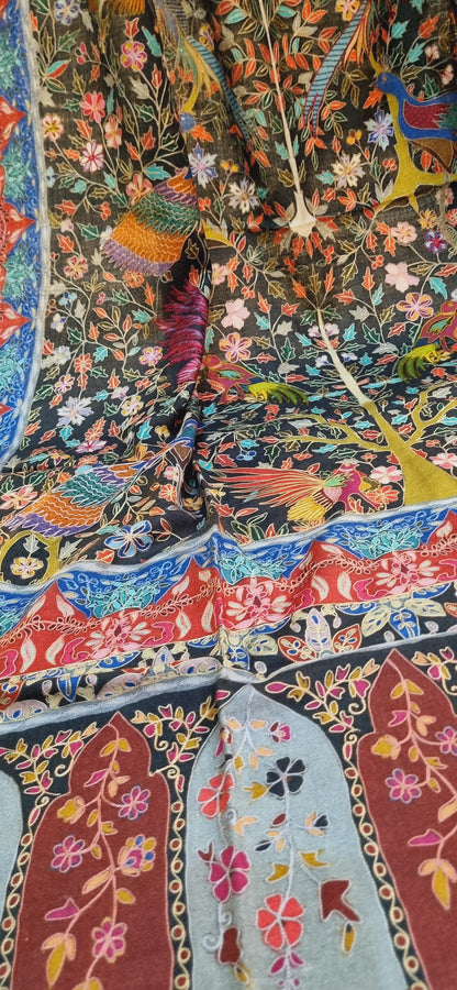 Reelkar embroidered pashmina shawl