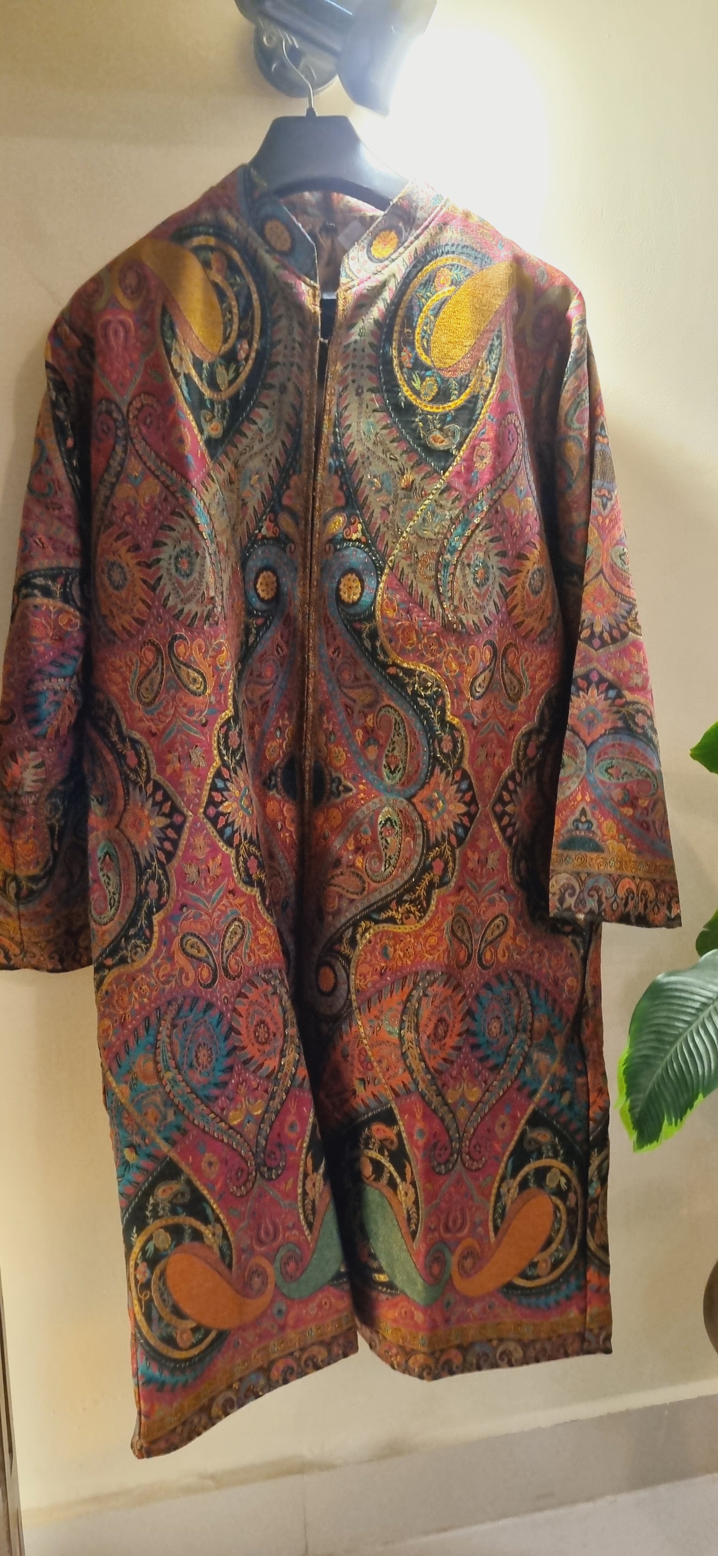 Silk kaani coat