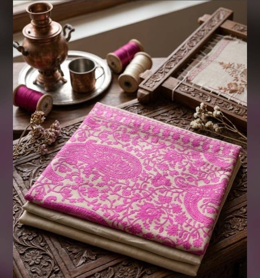Embroidered Shawl Suit
