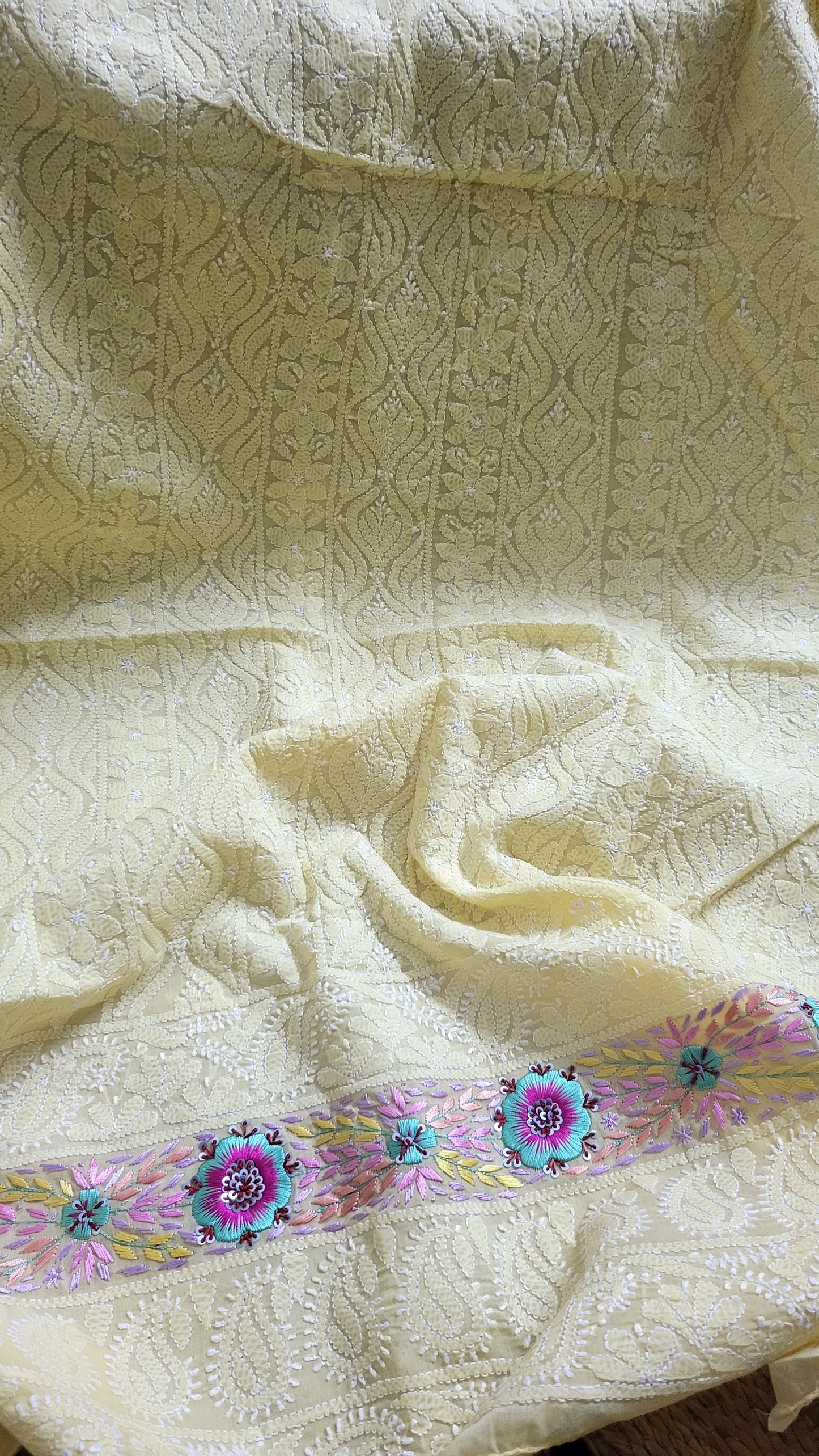 Chikankari  shirt : parsi gara