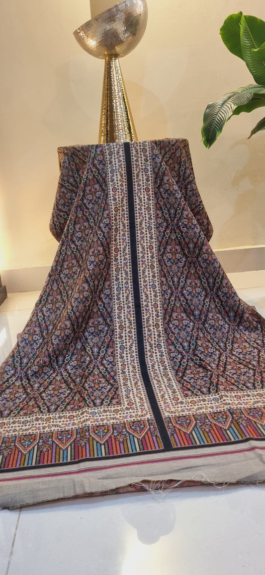 Unstitched Pashmina kaani jacket