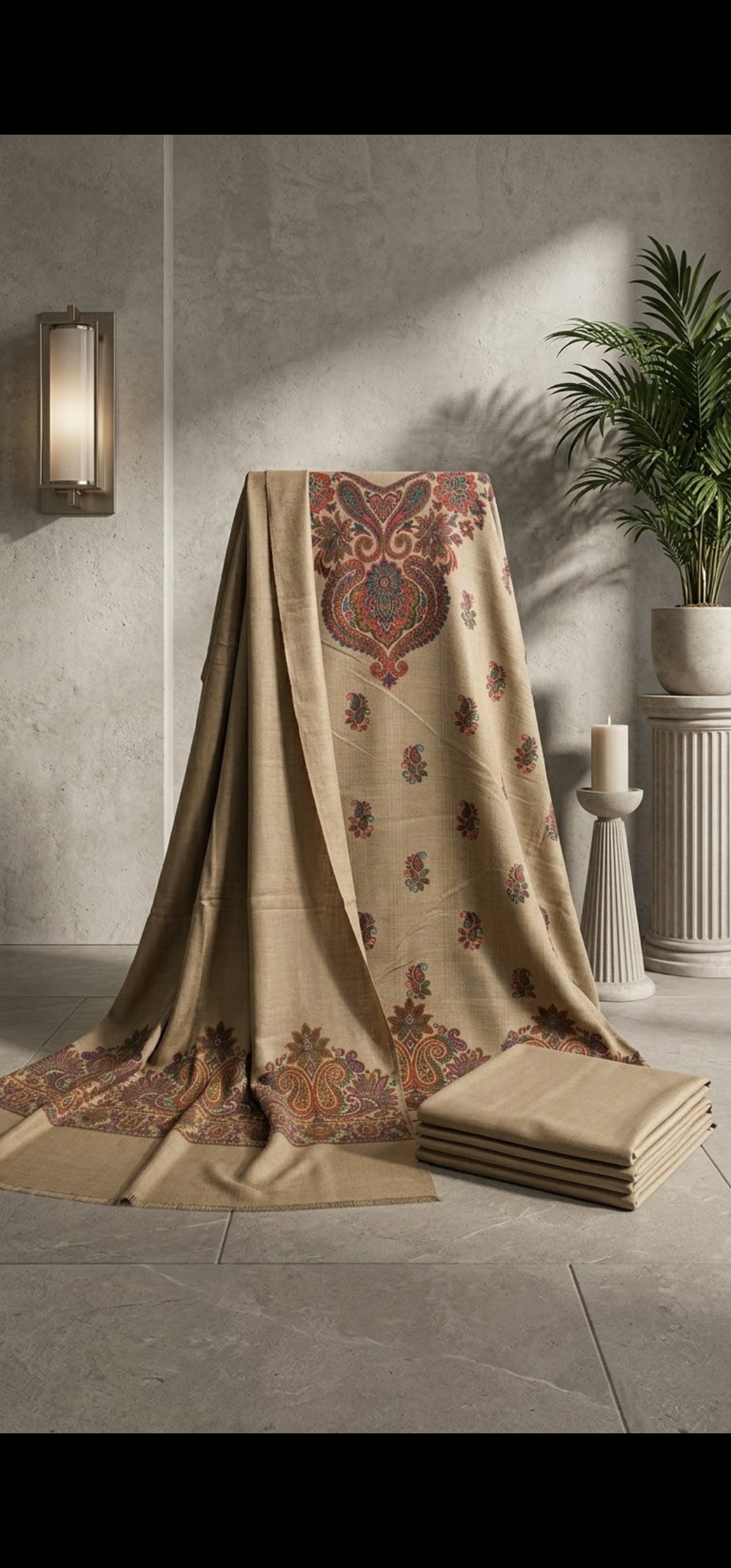 Kaani suit: Pashmina