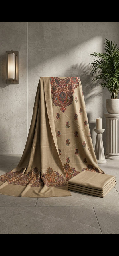 Kaani suit: Pashmina