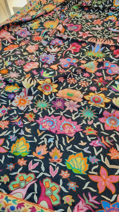 Floral Reelkar shawl