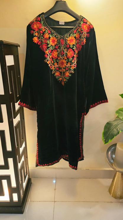 Kashmiri phiran: velvet