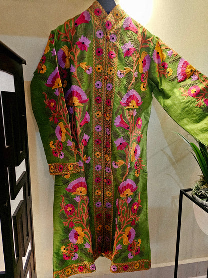 Silk Embroidered coat