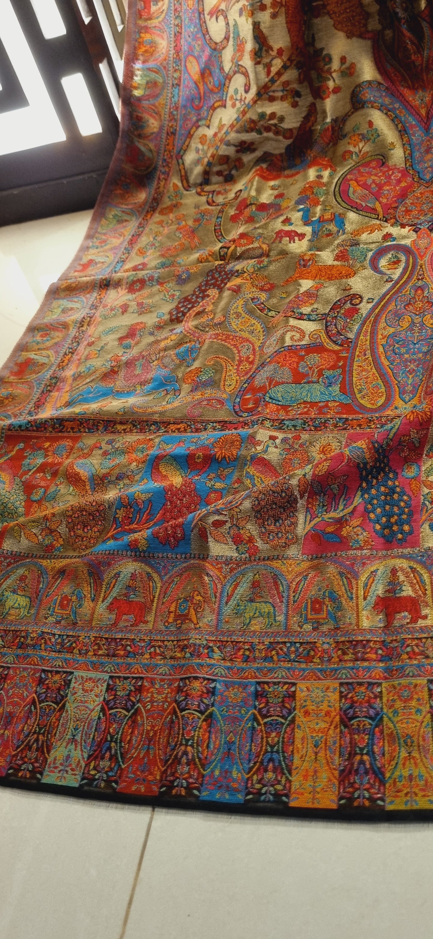 Silky moonlight pashmina kaani