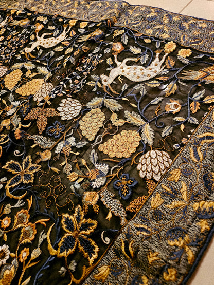 Georgete embroidered dupata